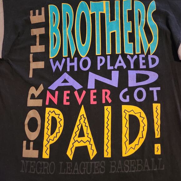 Vintage RARE Negro League Brothers Played Paid Underground Road Shirt Mens XXL - Picture 5 of 7